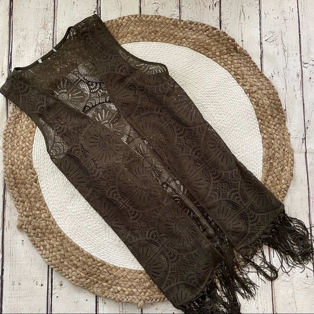 Maurice’s crochet boho western fringe vest